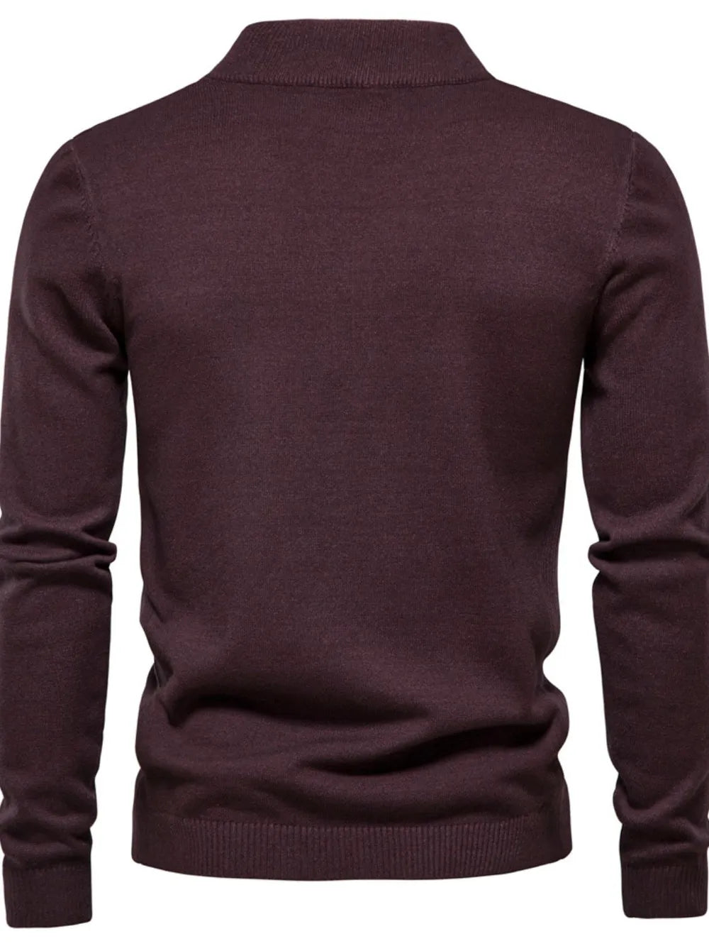 Men's Mock Neck Long Sleeve Sweater - steven wick