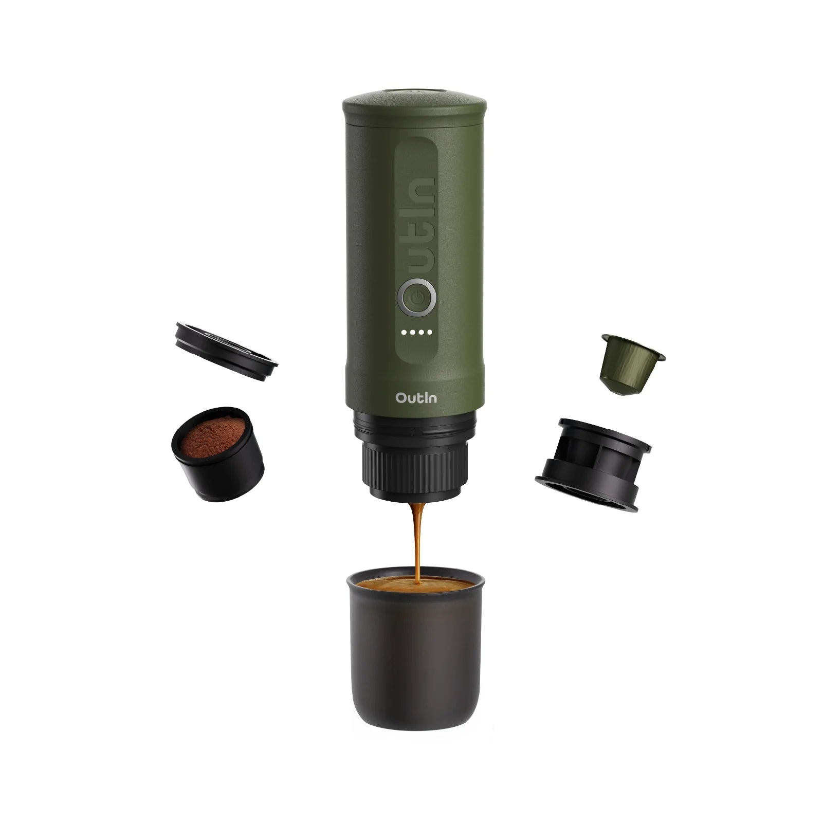 Nano Portable Espresso Machine (Forest Green) - steven wick