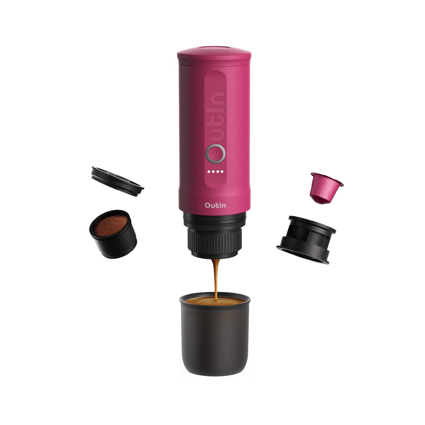 Nano Portable Espresso Machine (Fuchsia Pink) - steven wick