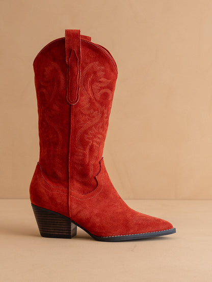 The Amaya | Red Classic Cowgirl Boot - steven wick