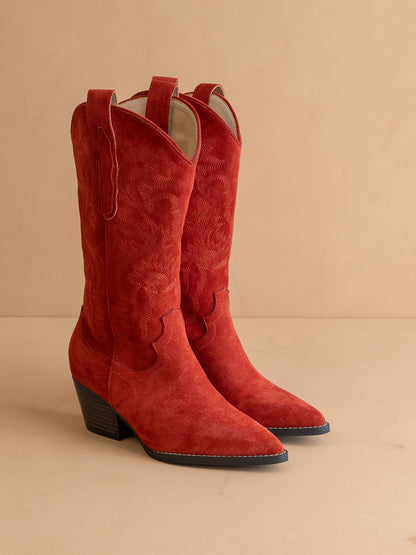 The Amaya | Red Classic Cowgirl Boot - steven wick