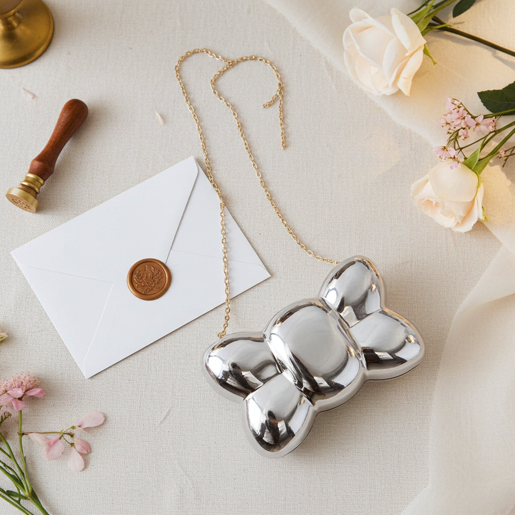 Iconic Bow Shape Acrylic Box Clutch Bag