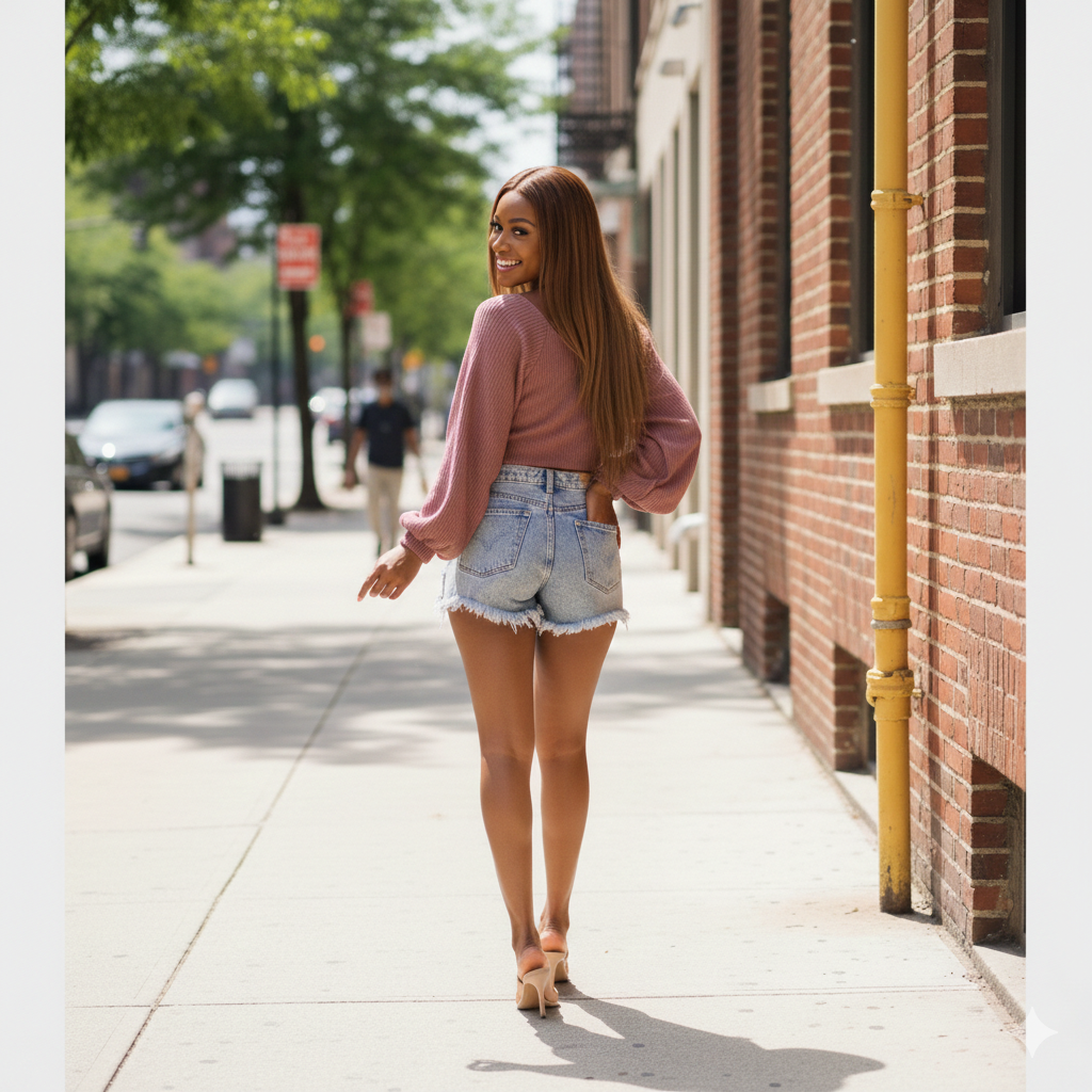 Pink Long Sleeve Knitted Crop Top