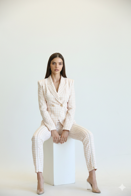 Two Piece Nude Hound Pant Suit