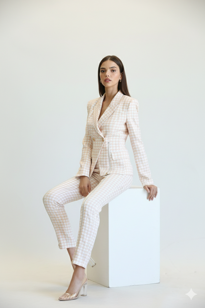 Two Piece Nude Hound Pant Suit