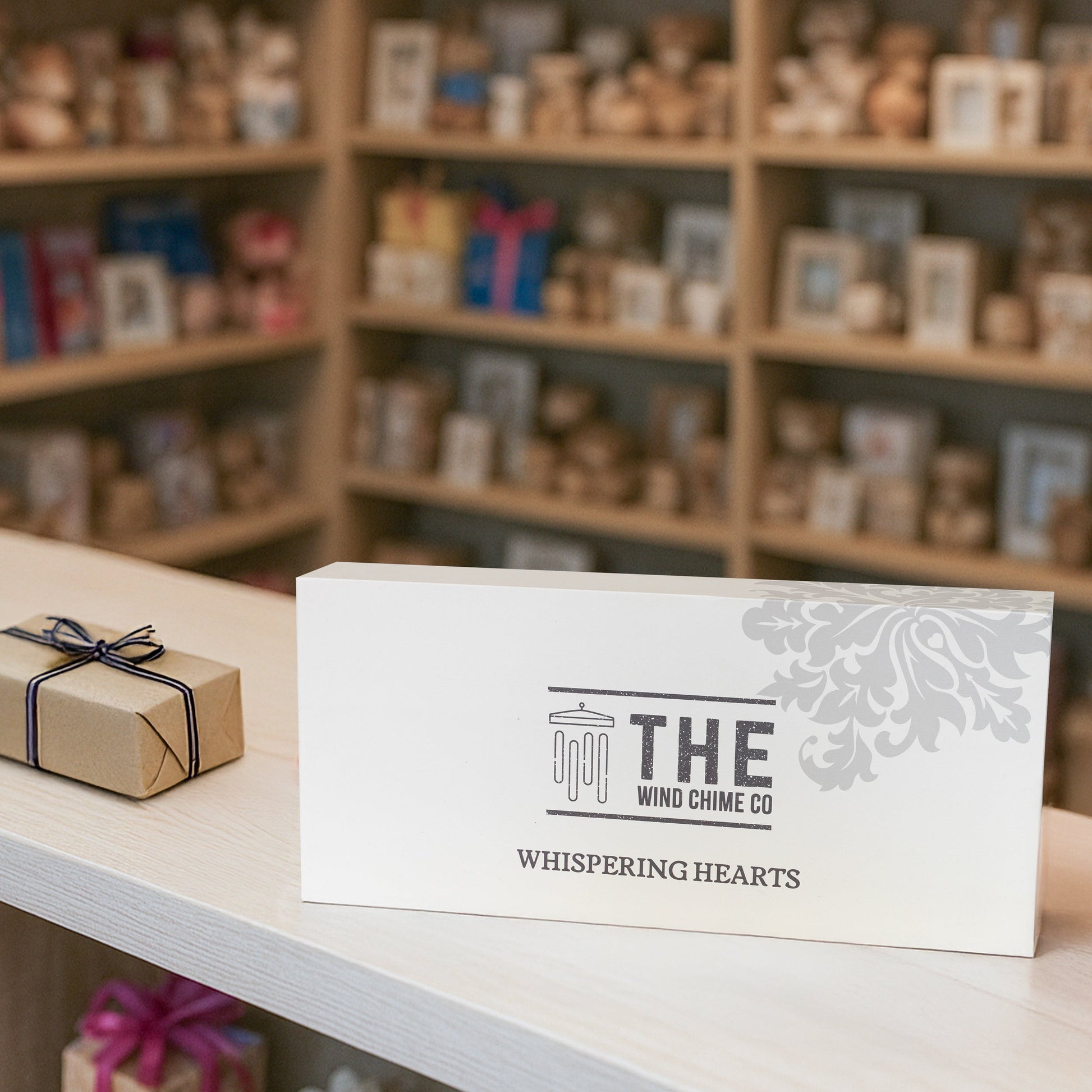 Memorial Wind Chime &ndash; Whispering Hearts&trade; Collection &ndash; Platinum Rose Personalized 30&rdquo; - steven wick