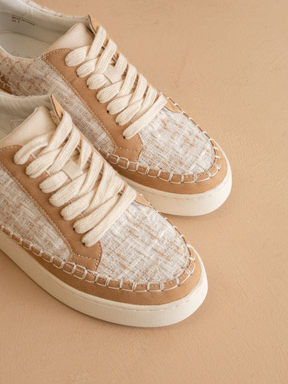 The Janie | Camel Tweed Wrapped Low Tops *FINAL SALE* - steven wick