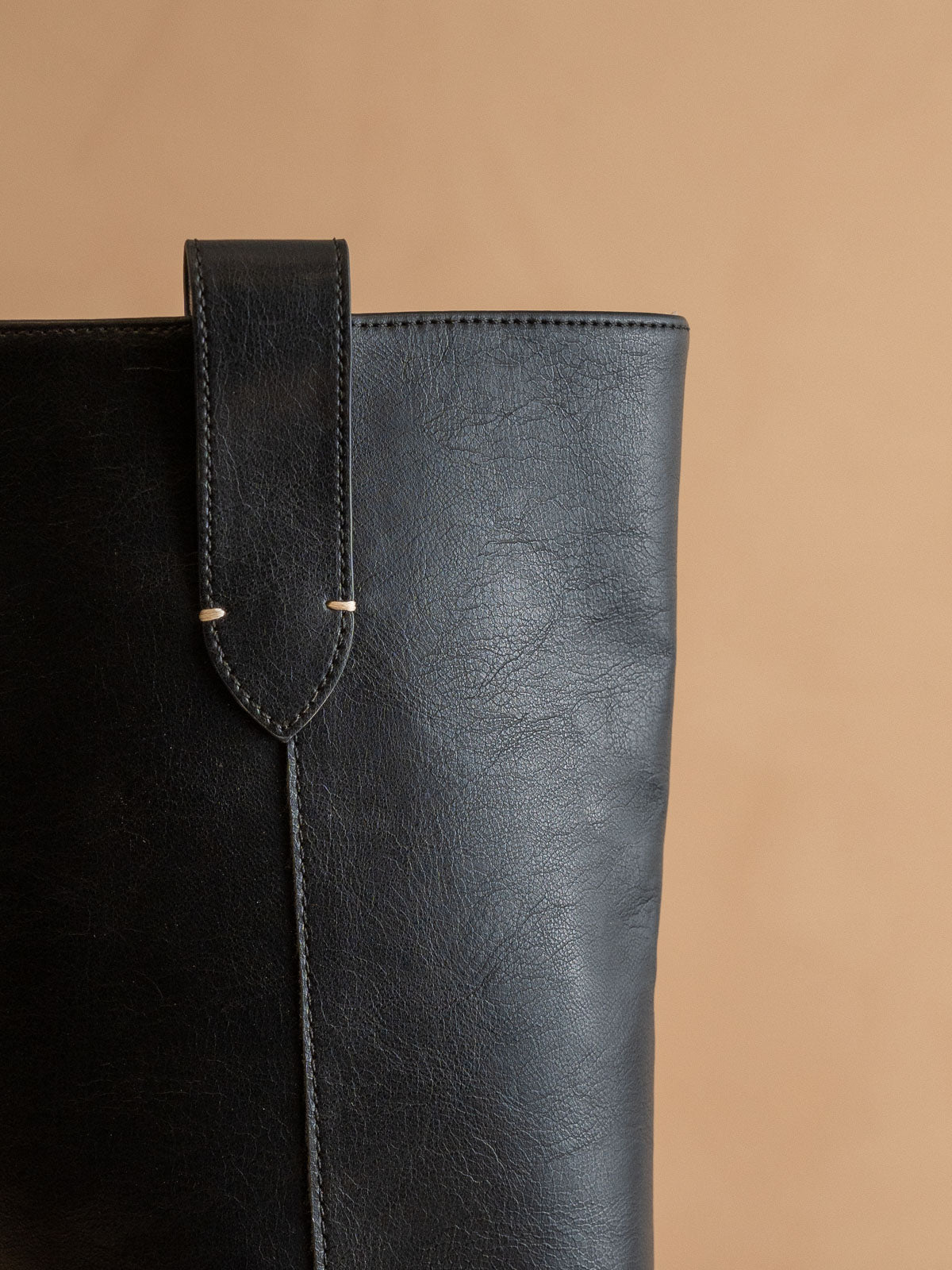 The Leanne | Black Moto Knee High Boot - steven wick
