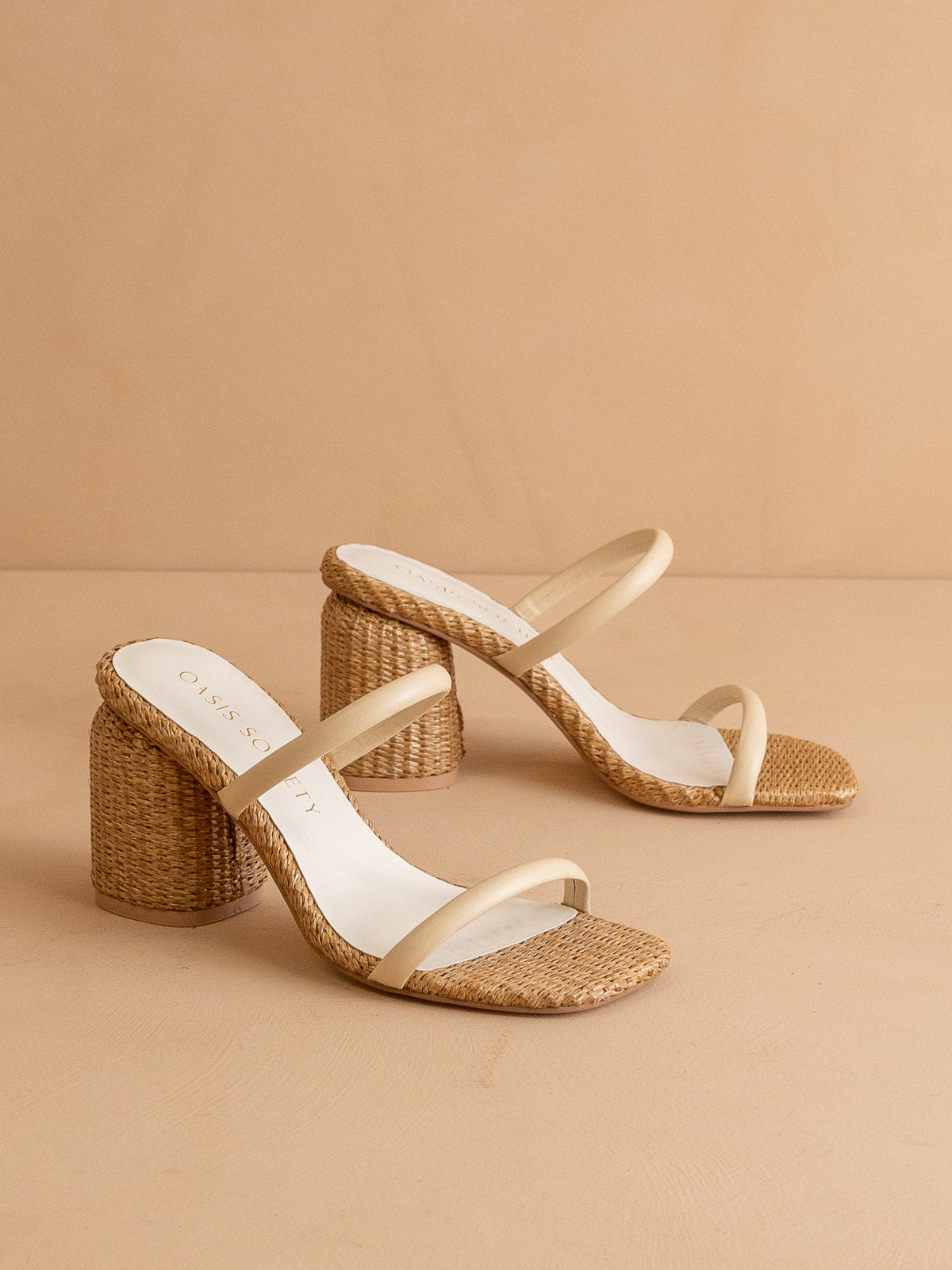 The Margaret | Butter Rattan Heel - steven wick