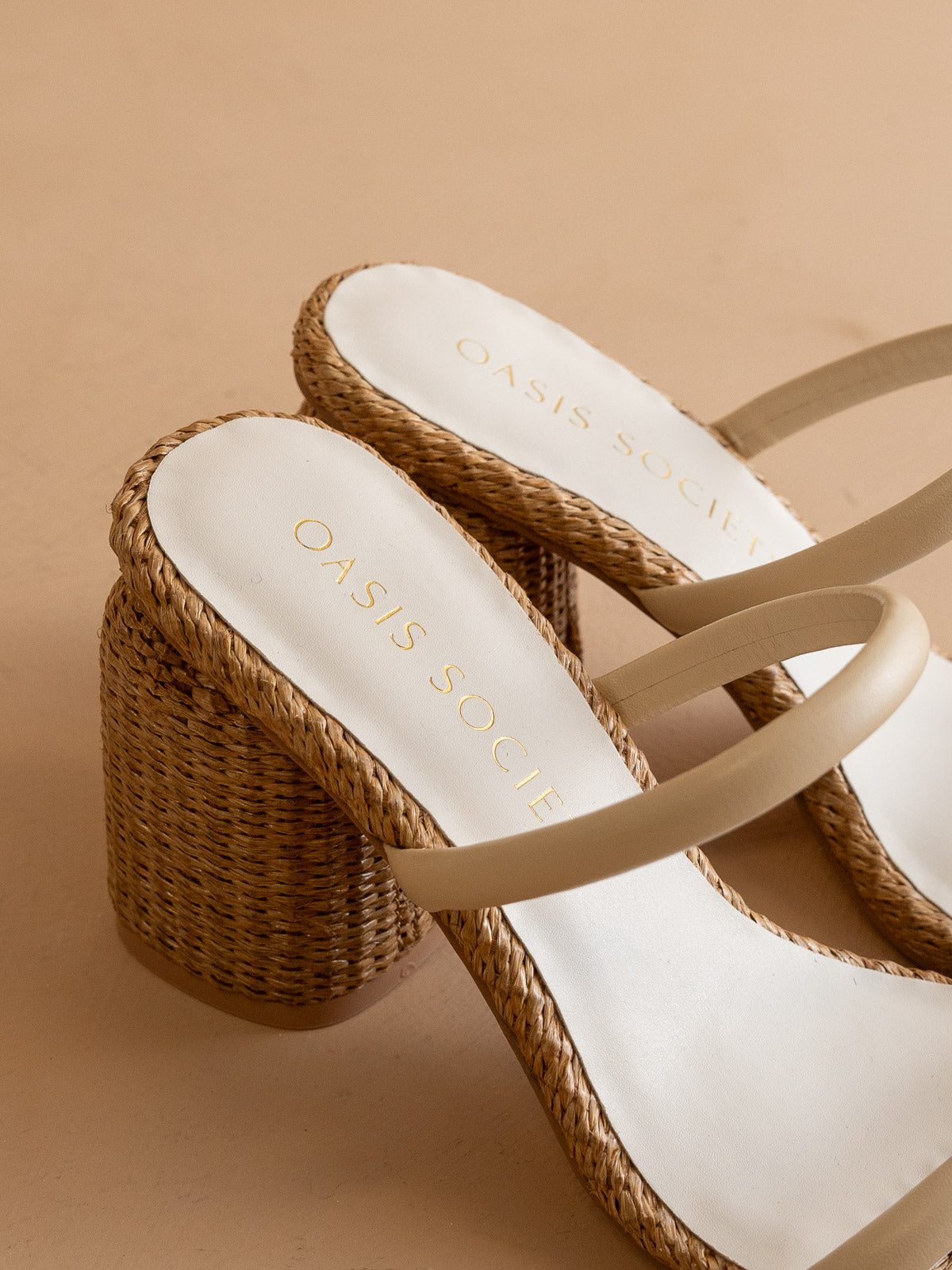 The Margaret | Butter Rattan Heel - steven wick