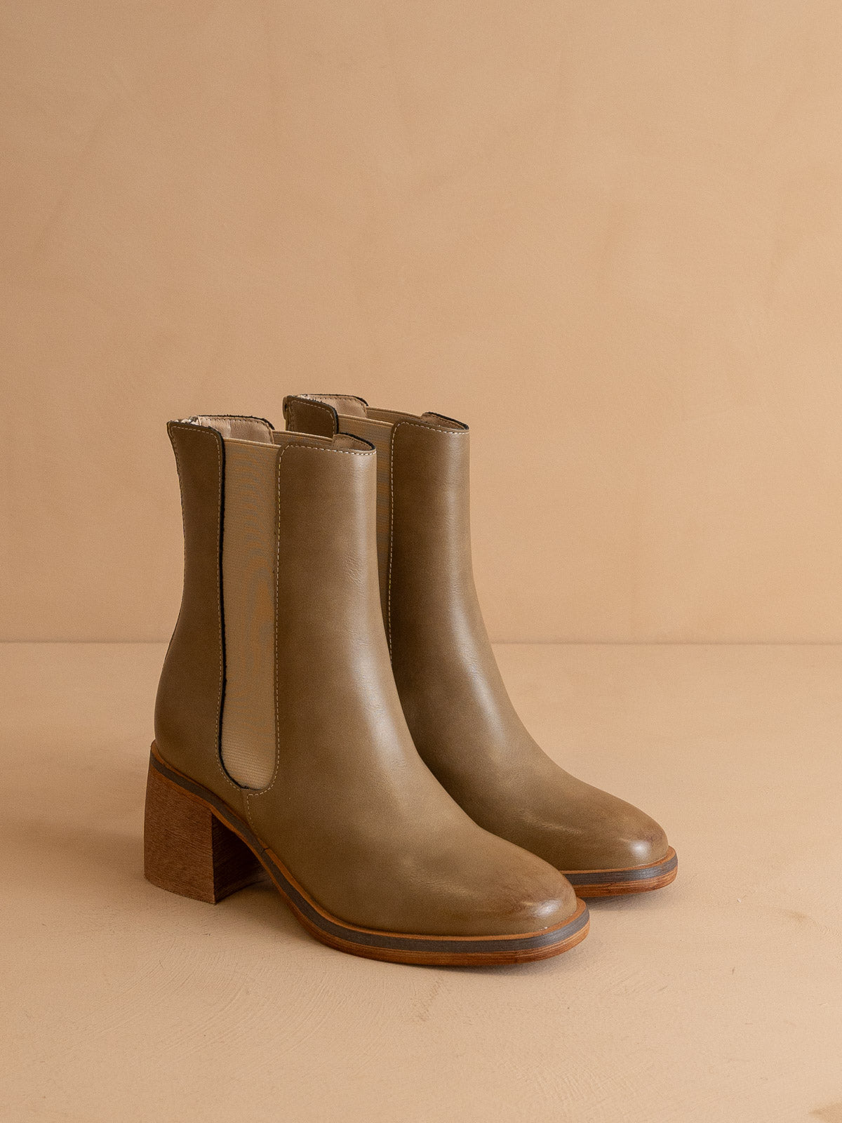 The Olivia | Dune Chelsea Heel Boots