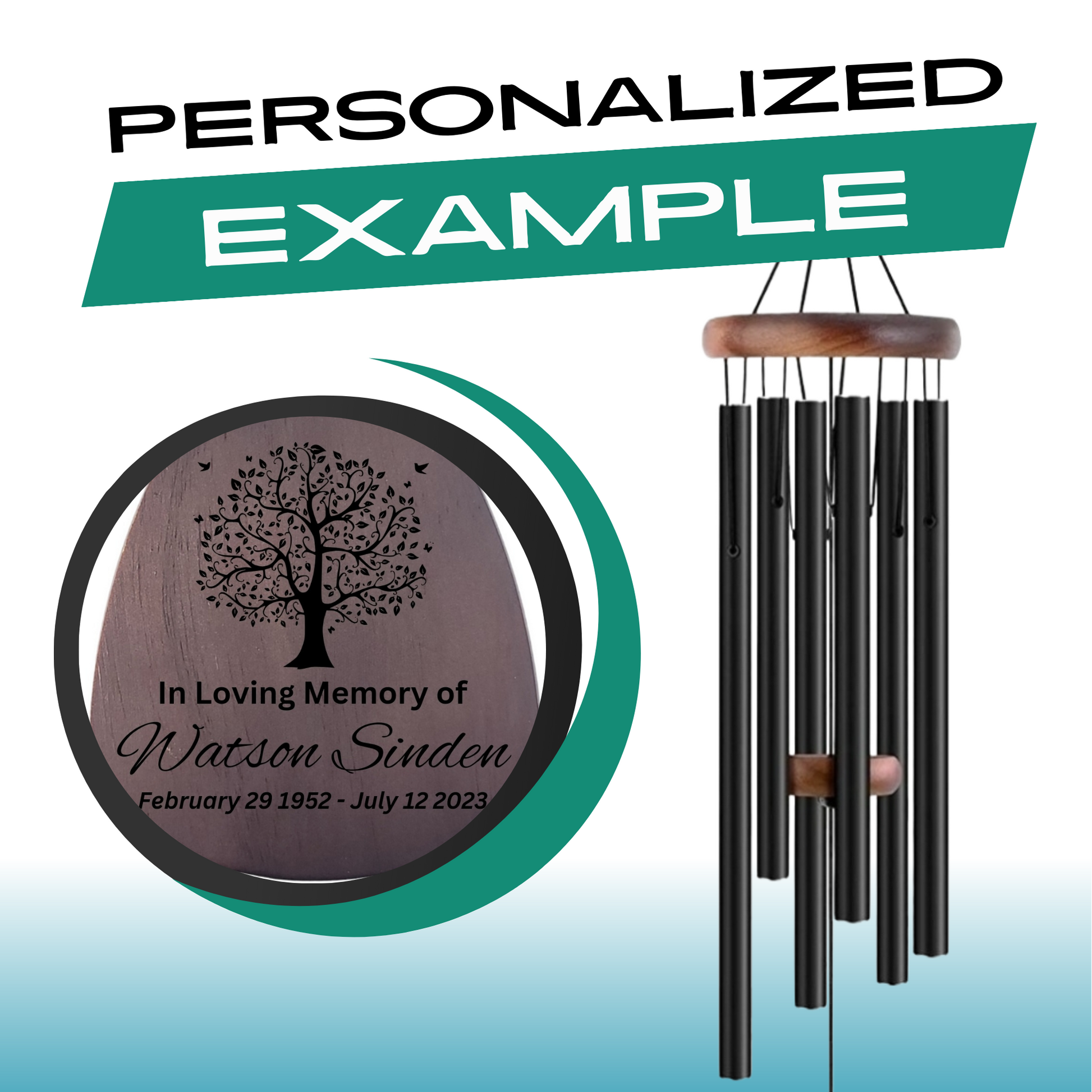 Memorial Serenity Wind Chimes - Thoughtful Gift For Special Occasions or Reflections 32&rdquo; - steven wick