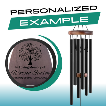 Memorial Serenity Wind Chimes - Thoughtful Gift For Special Occasions or Reflections 32&rdquo; - steven wick