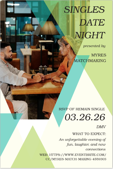 Speed Dating ♥ Singles (March/26/2026)