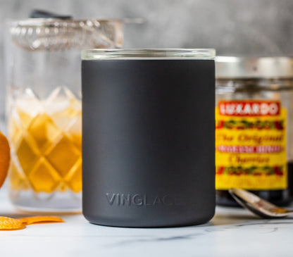 Limited Edition Deer Hunter Glass Lined Whiskey Glass in Black