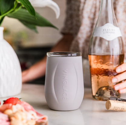 Glass Lined Wine Glass