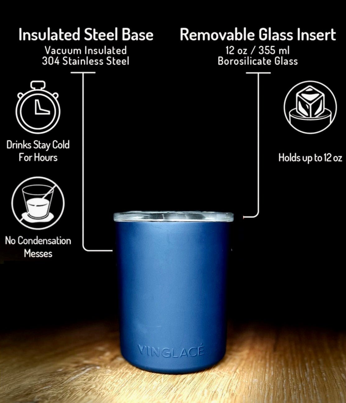 Limited Edition Deer Hunter Glass Lined Whiskey Glass in Khaki