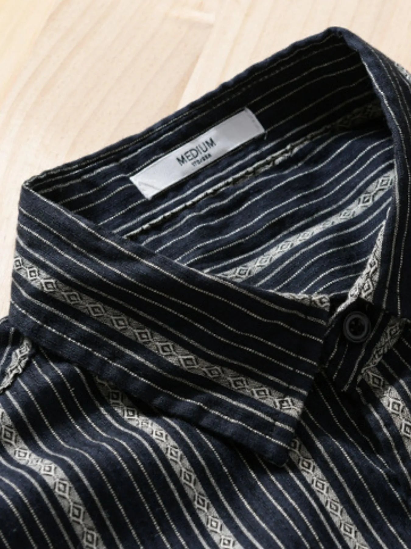 Men's Plus Size Striped Button Up Short Sleeve Shirt - steven wick