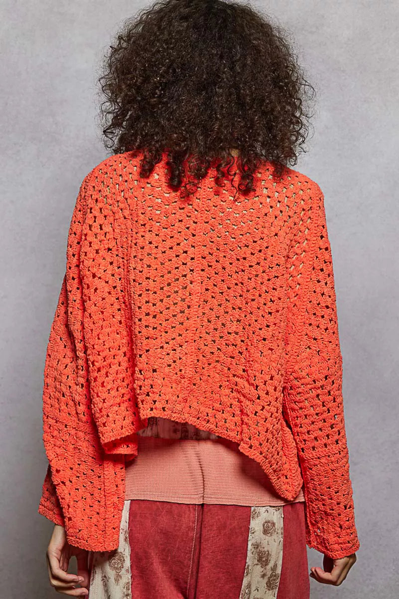 Open Front Cardigan with Crochet Patterns - steven wick