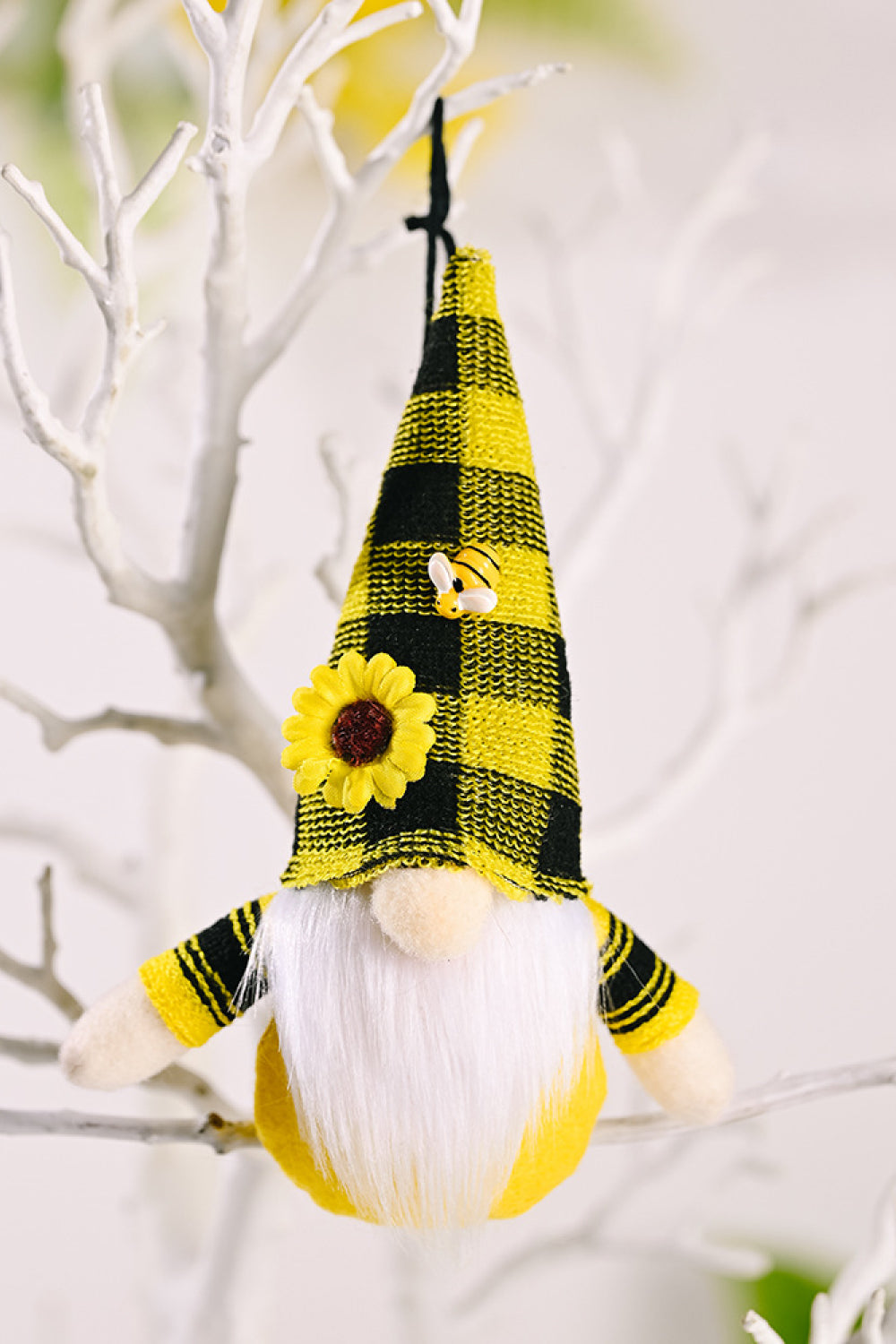 Random 4-Pack Sunflower Faceless Gnome Ornaments - steven wick
