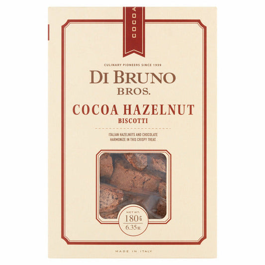 Cocoa Hazelnut Biscotti
