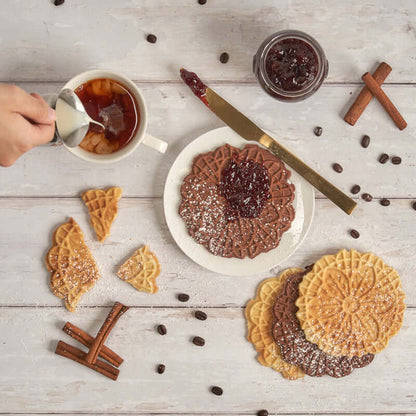 Vanilla & Chocolate Pizzelles