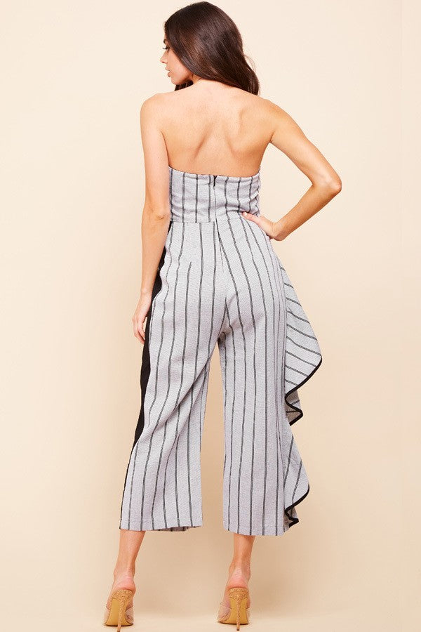 Jenner Off Shoulder Side Pleated Jumpsuit - steven wick