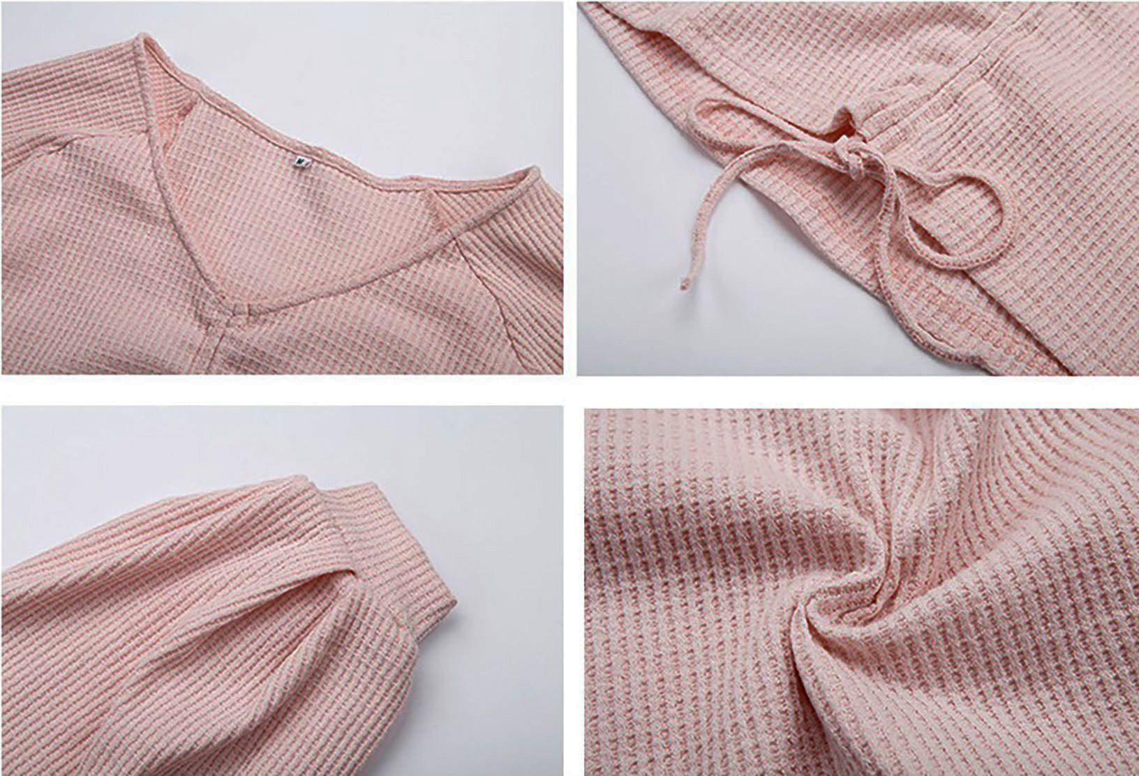 Pink Long Sleeve Knitted Crop Top - steven wick