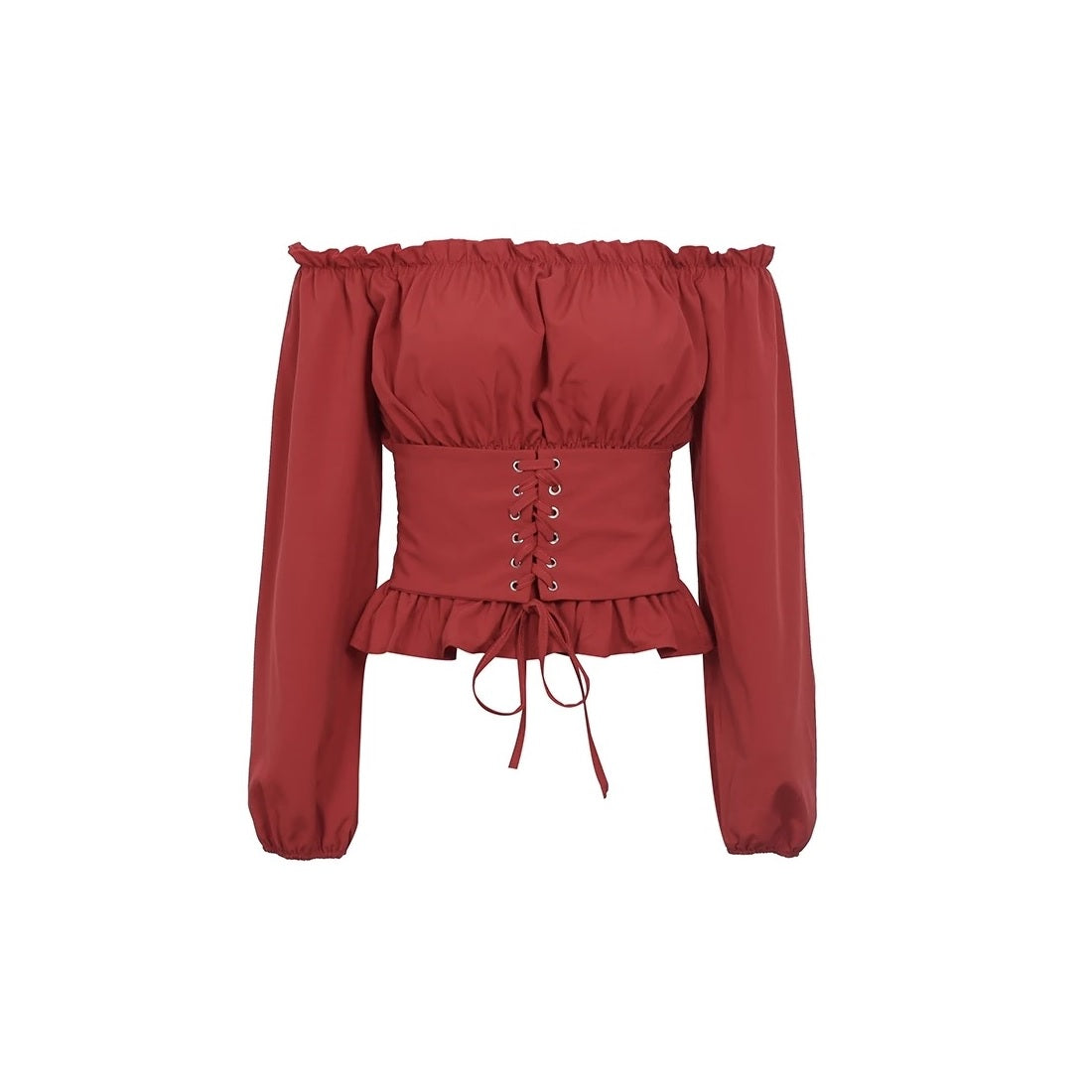 Blake Off Shoulder Lace-Up Corset Top - steven wick