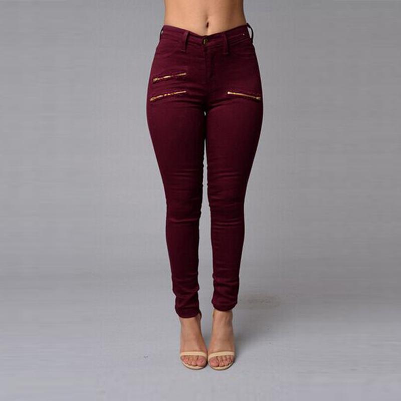 Wine Red Ankle Length Pants - steven wick