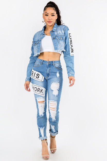 Fashion Tour Patch Skinny Jeans - steven wick